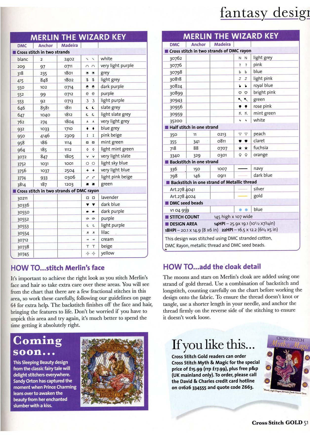 Merlin the Wizard cross stitch pattern (4)