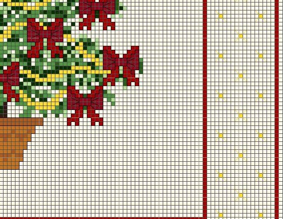 Merry Christmas tree with red ribbons (4)