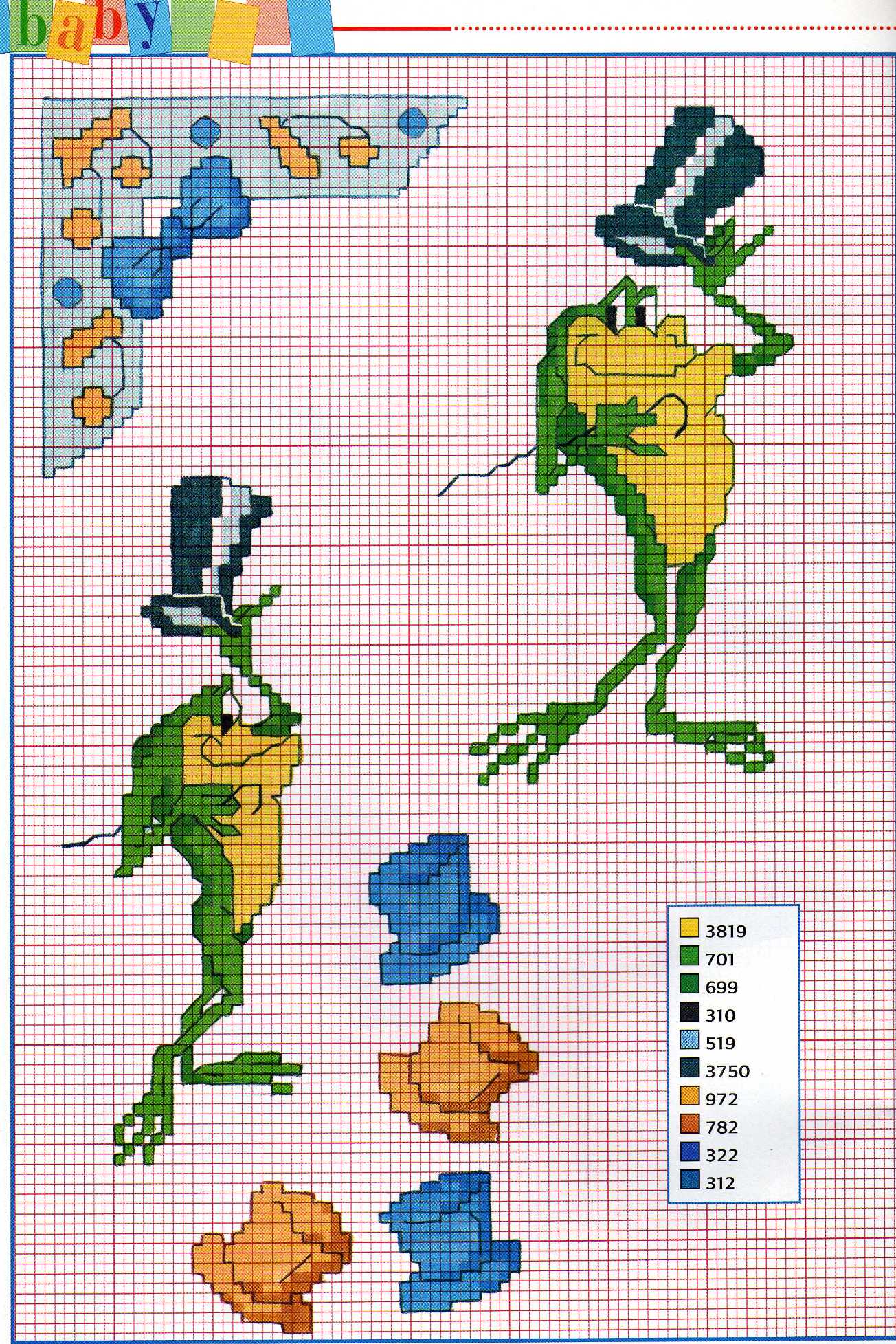 Michigan J Frog cross stitch patterns (1)