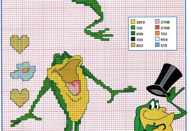 Michigan J Frog cross stitch patterns (2)
