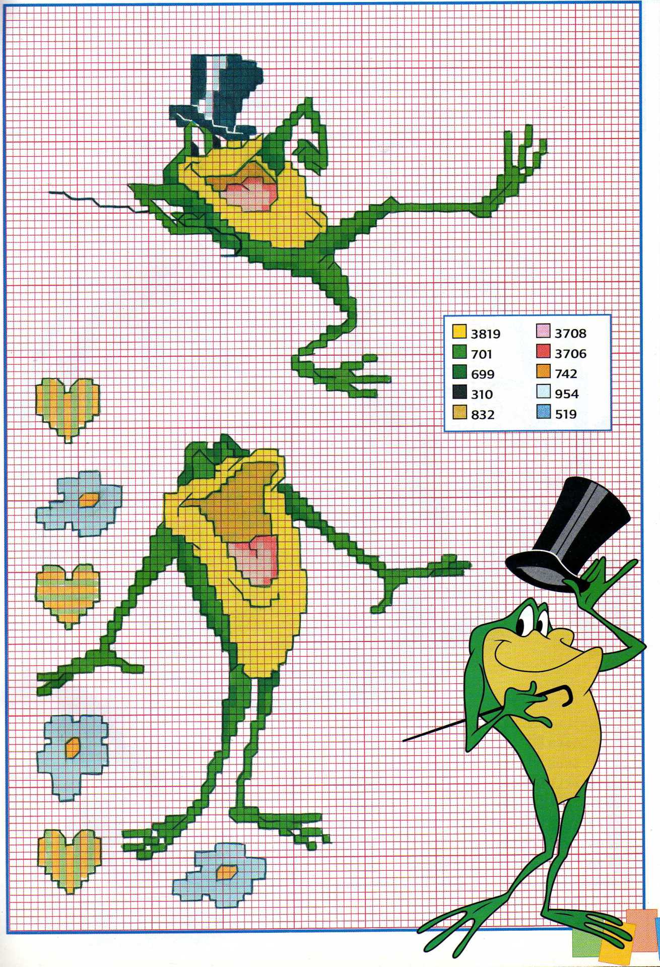 Michigan J Frog cross stitch patterns (2)