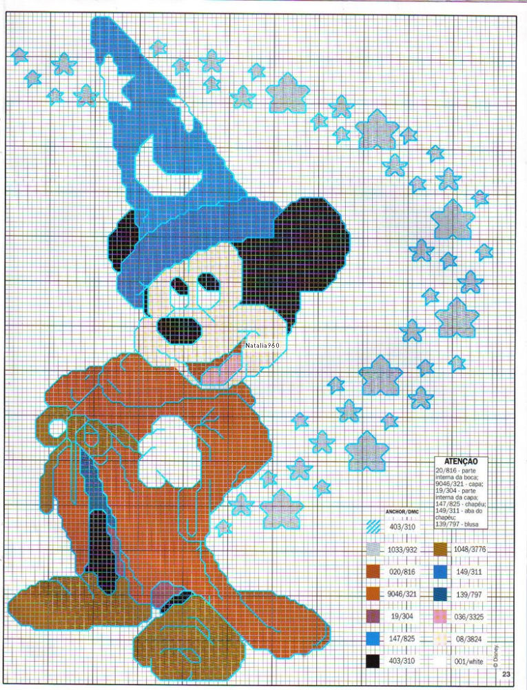 Mickey Mouse cross stitch patterns (1)