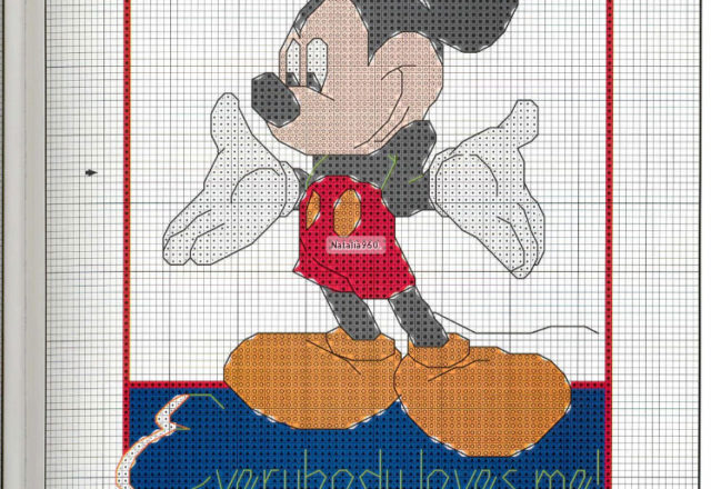Mickey Mouse cross stitch patterns (4)