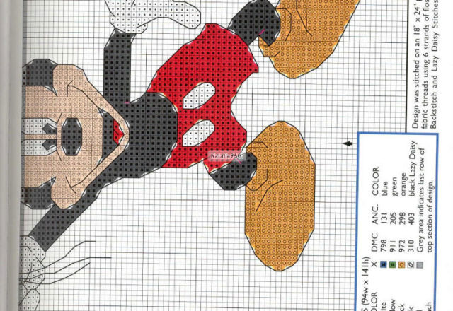 Mickey Mouse cross stitch patterns (6)