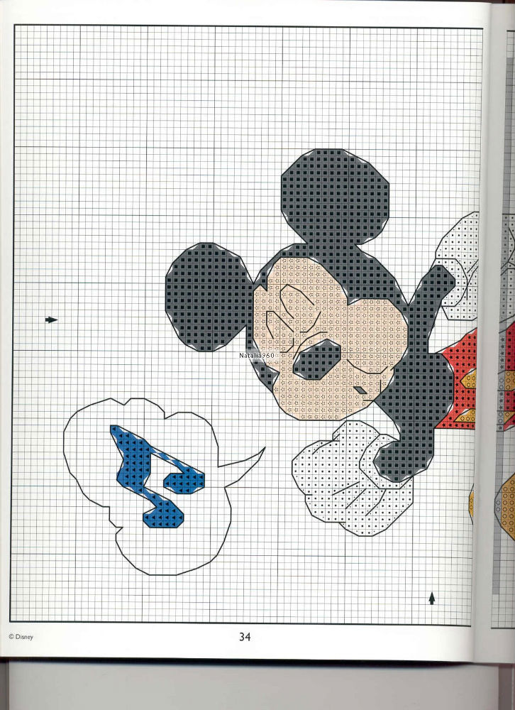 Mickey Mouse cross stitch patterns (7)