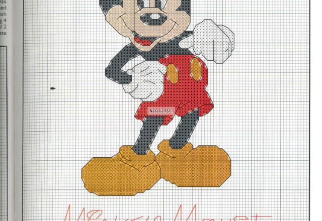 Mickey Mouse cross stitch patterns (9)
