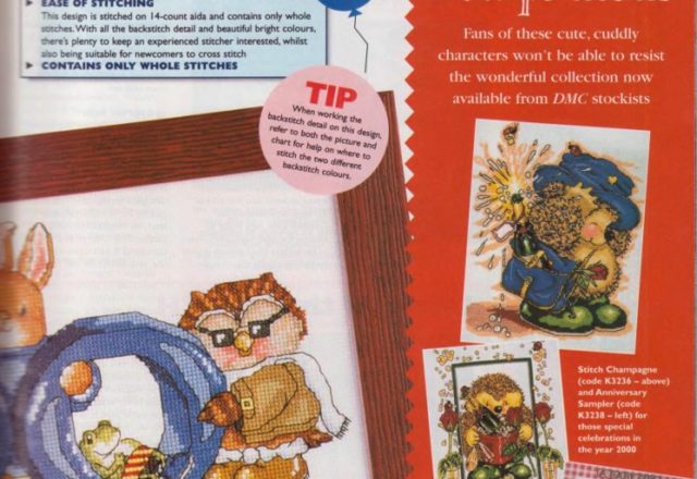 Millenium party-time cross stitch pattern (2)