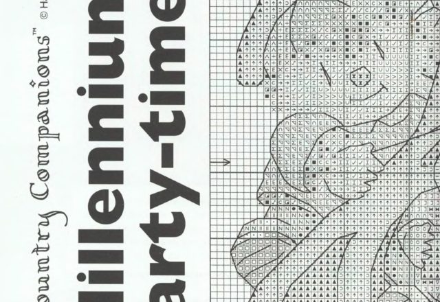Millenium party-time cross stitch pattern (3)