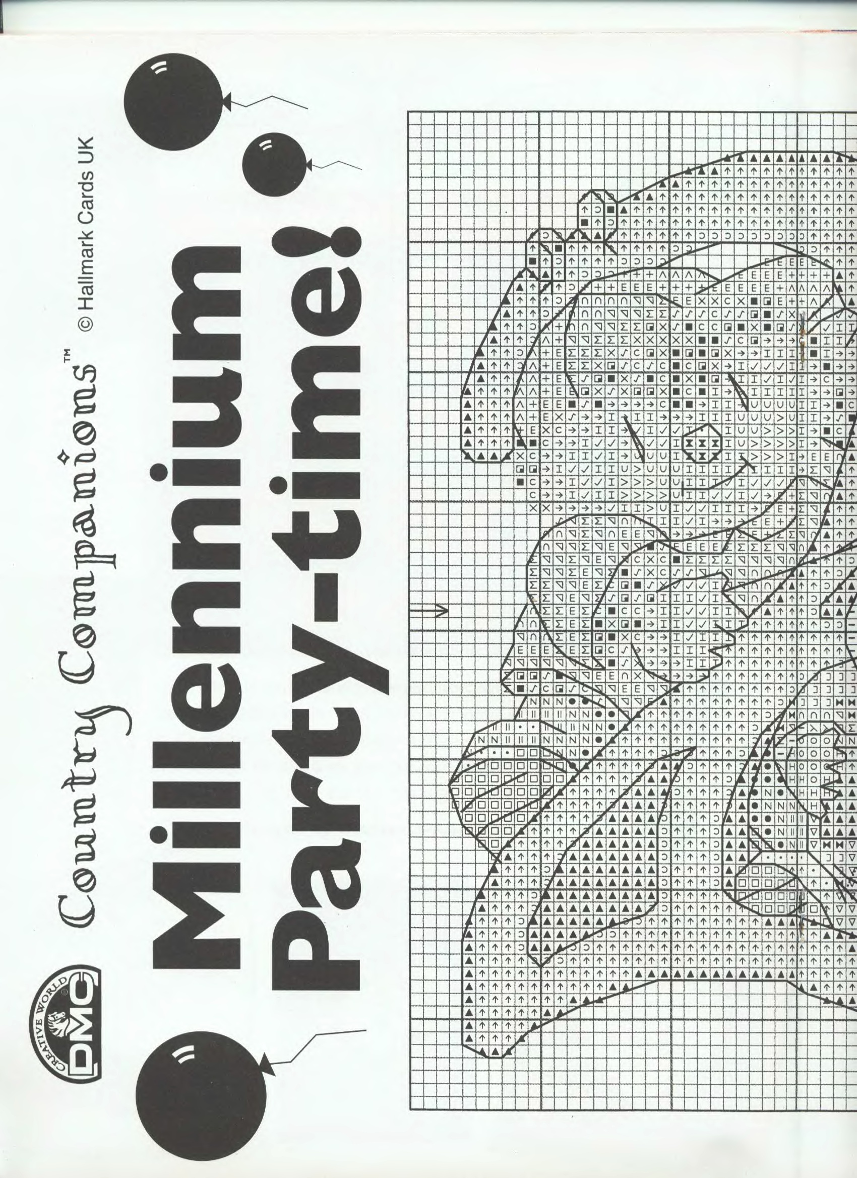 Millenium party-time cross stitch pattern (3)