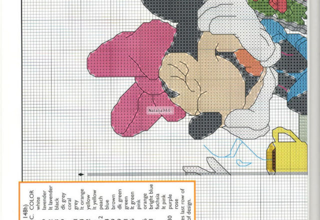 Minnie shopping cross stitch (1)