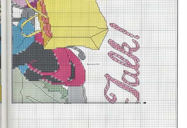 Minnie shopping cross stitch (2)