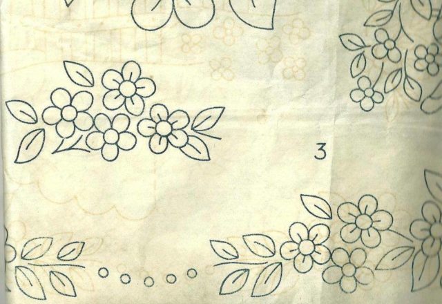 Mixed flowers free hand embroidery design