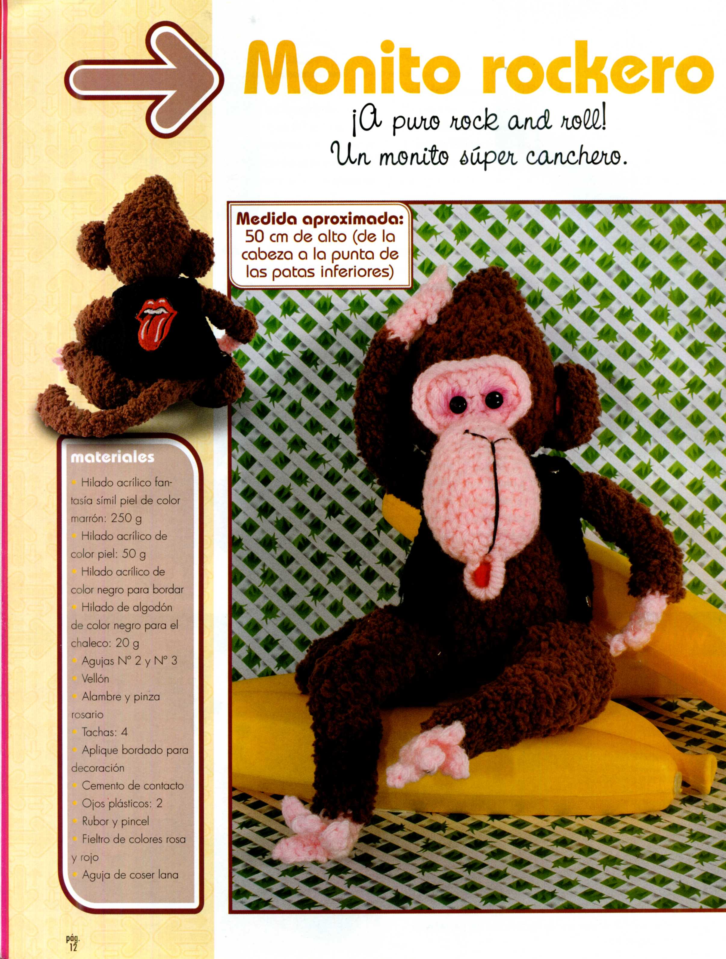 Monkey rock amigurumi pattern (1)