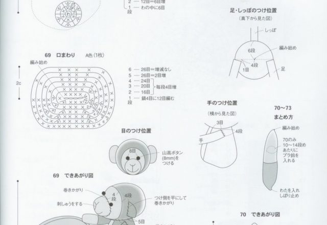 Monkey with bananas amigurumi pattern 1 (4)