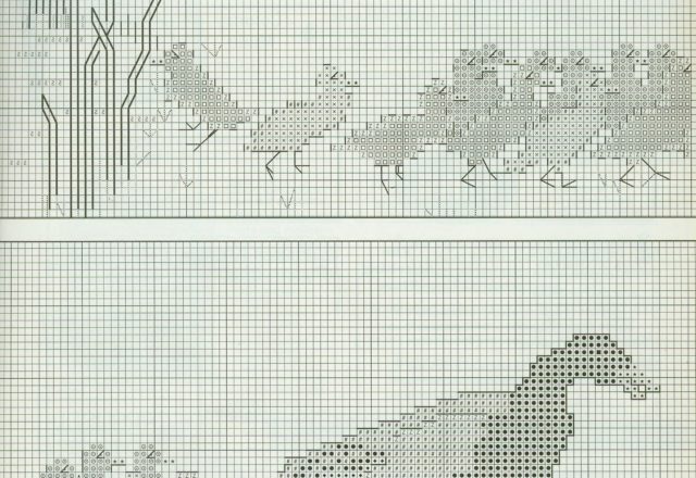 Mother duck with ducklings cross stitch (3)