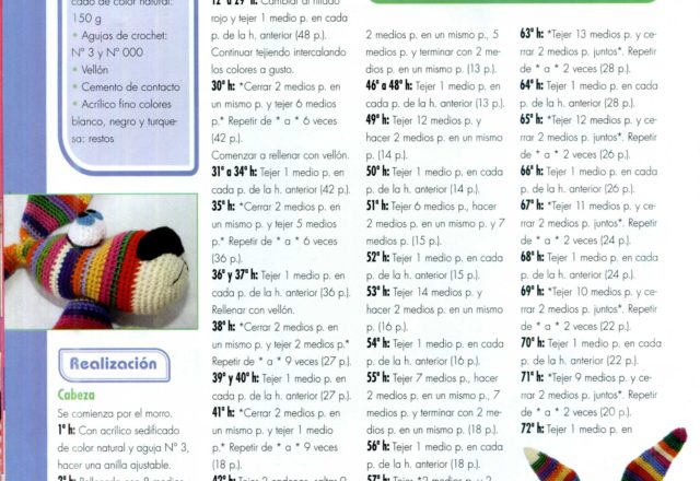 Multicolored dog amigurumi pattern 1 (2)