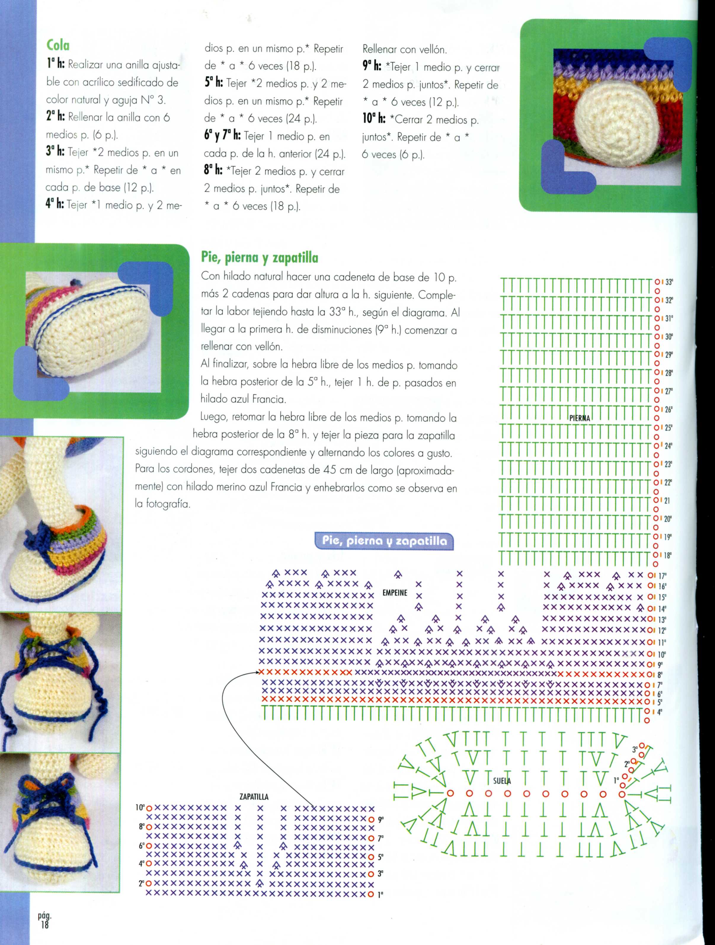 Multicolored dog amigurumi pattern 1 (4)