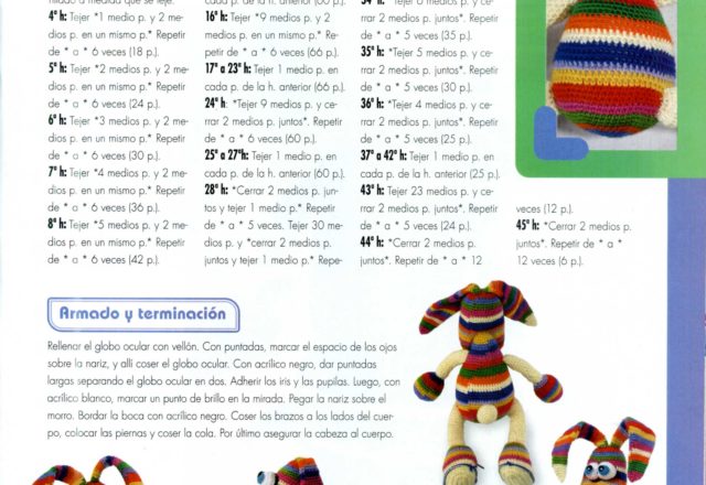 Multicolored dog amigurumi pattern 1 (5)