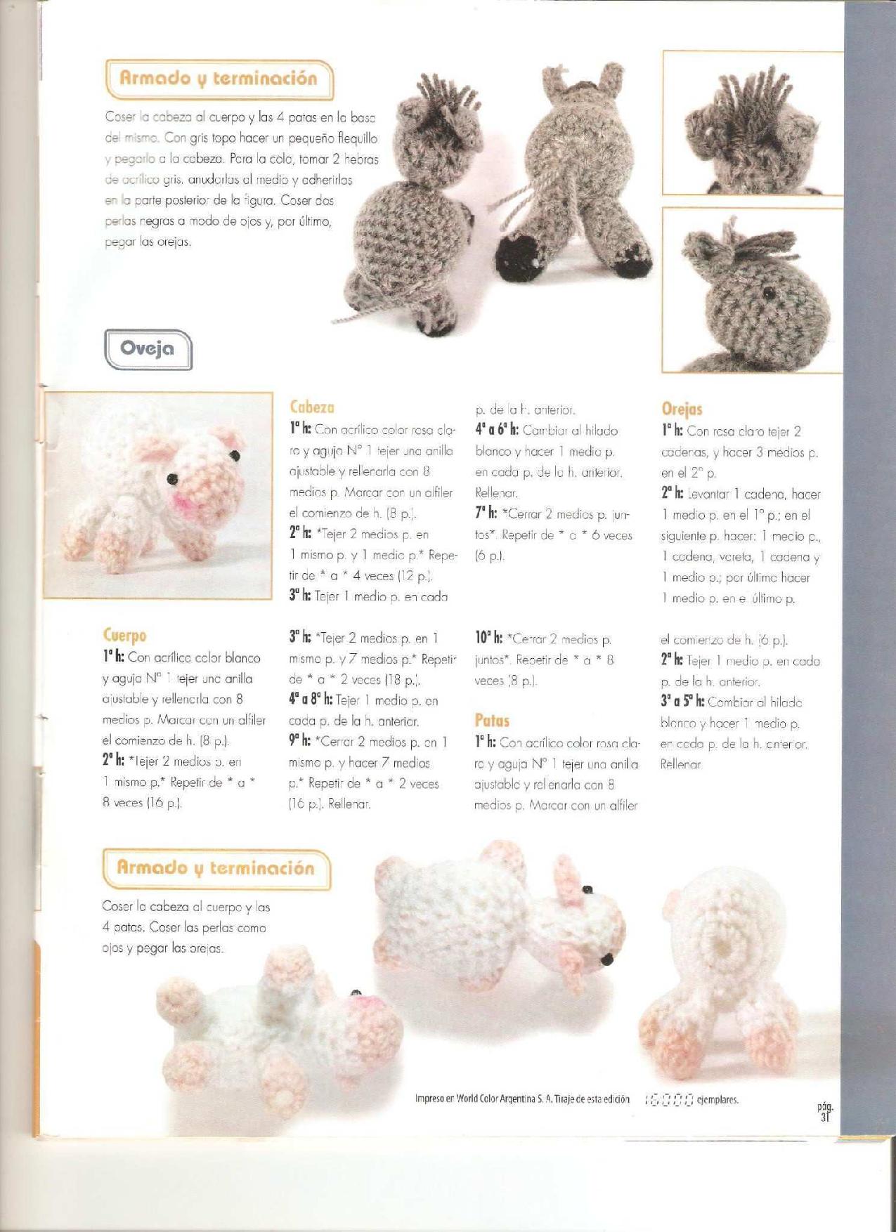 Nativity scene with Jesus Maria to Joseph and the donkey amigurumi pattern (8)