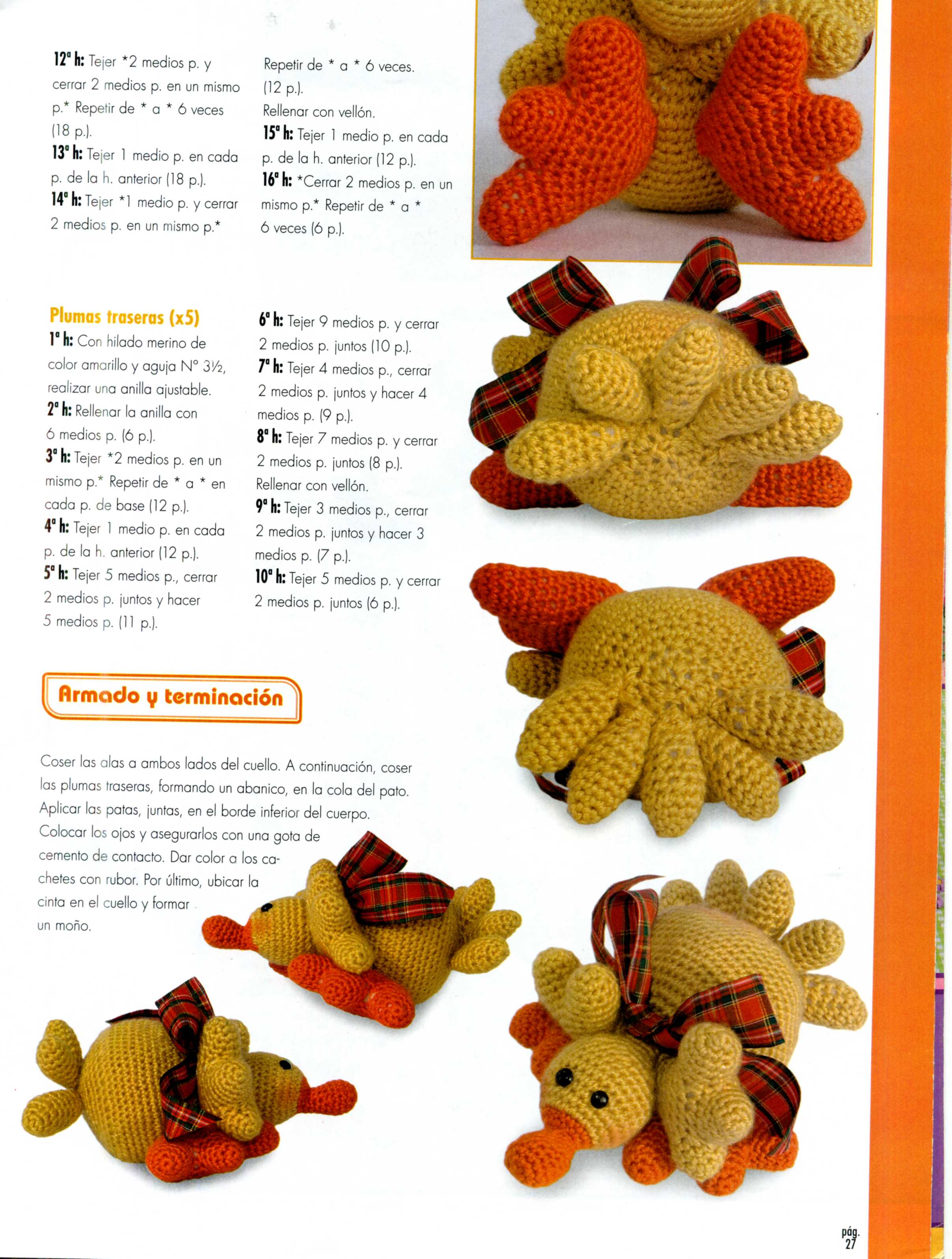 Nativity scene with Jesus Maria to Joseph and the donkey amigurumi pattern (9)