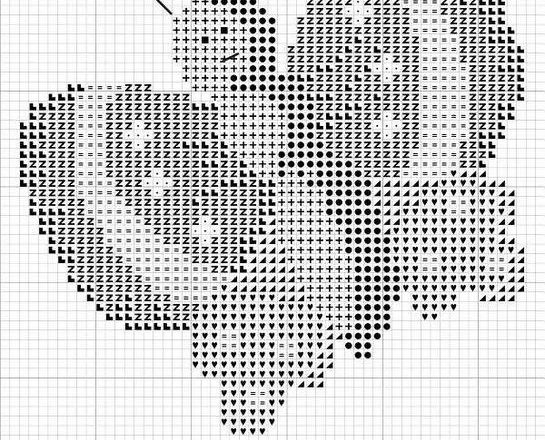 Nice and smiling butterfly cross stitch pattern