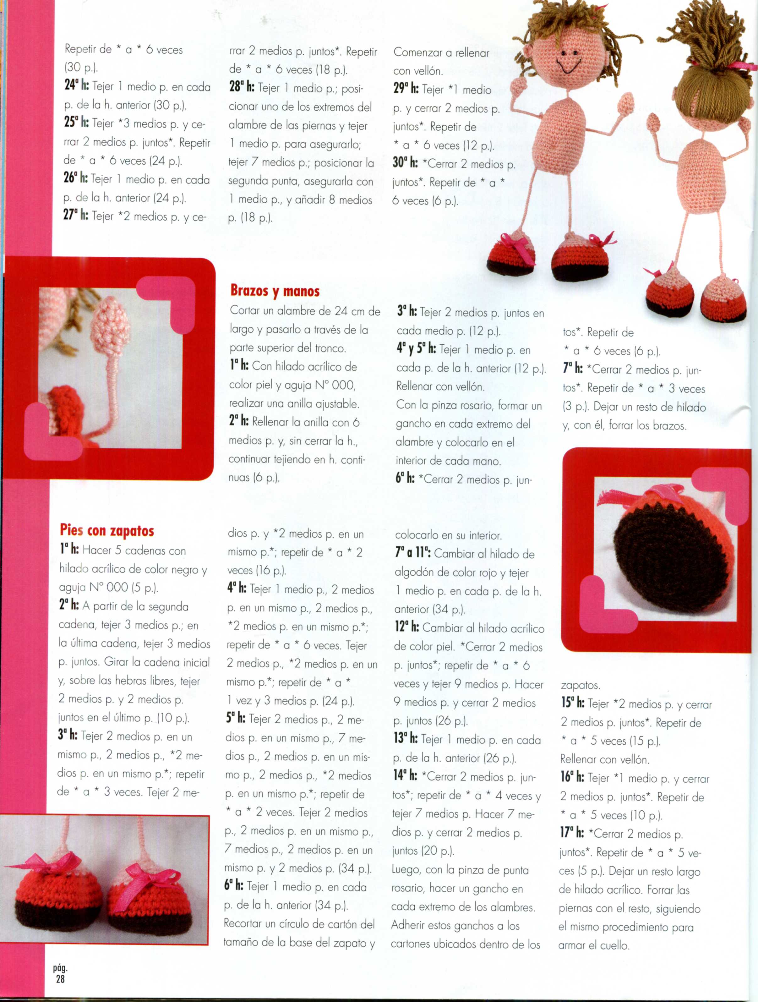 Nice doll with two dresses amigurumi pattern (3)