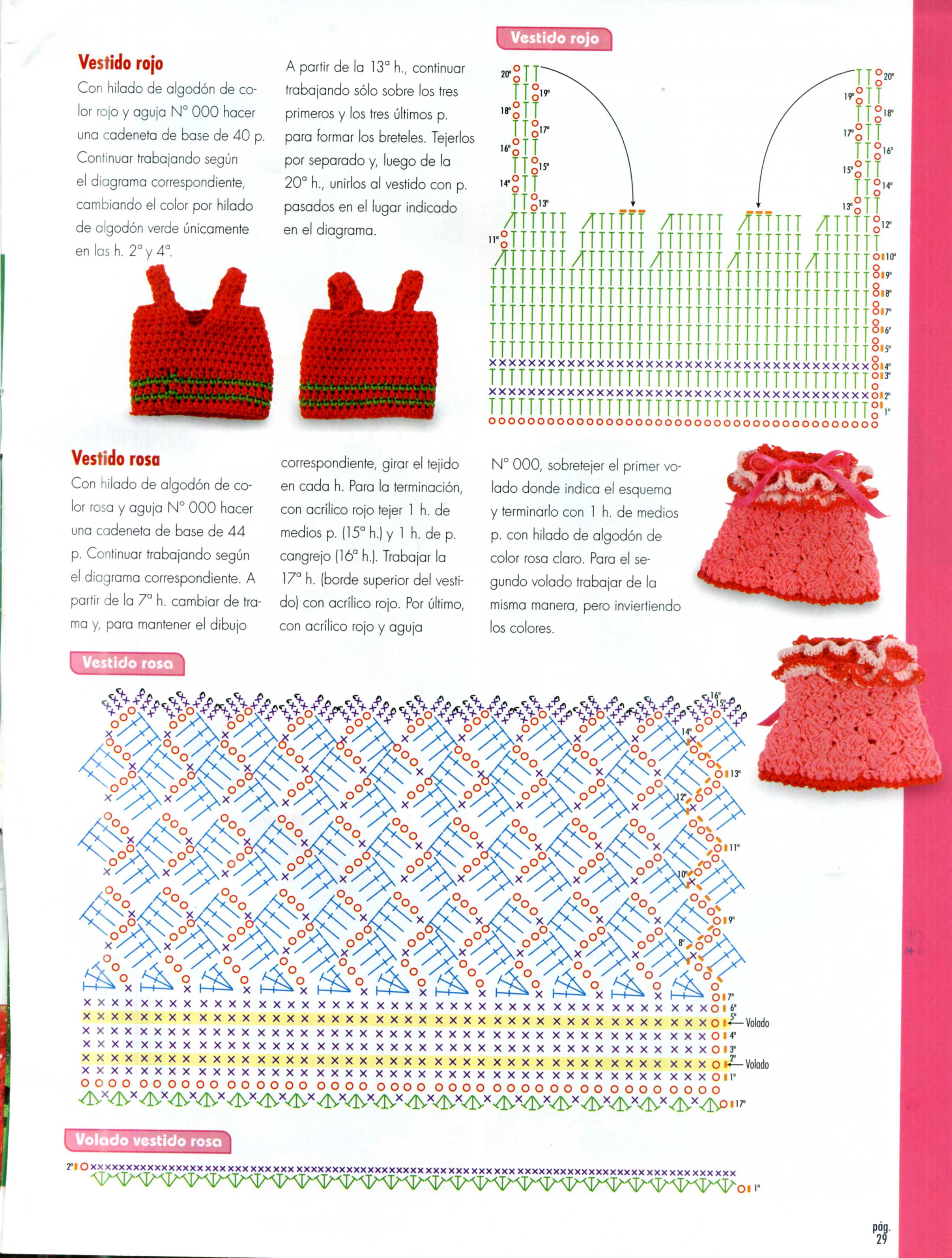 Nice doll with two dresses amigurumi pattern (4)