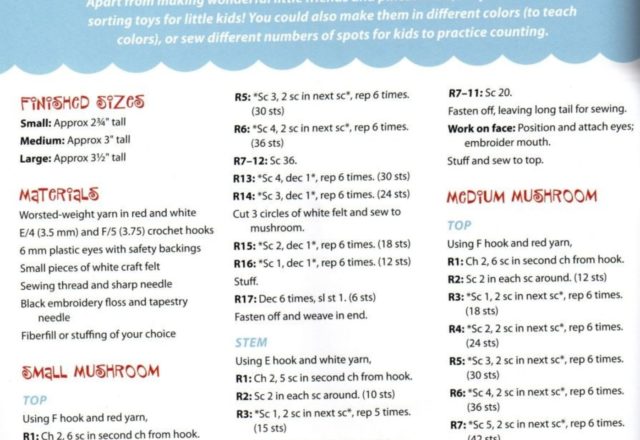 Nice mushrooms amigurumi pattern (1)