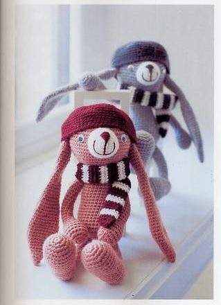 Nice pink and violet bunnies amigurumi pattern 1 (1)