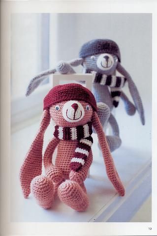 Nice pink and violet bunnies amigurumi pattern 1 (1)