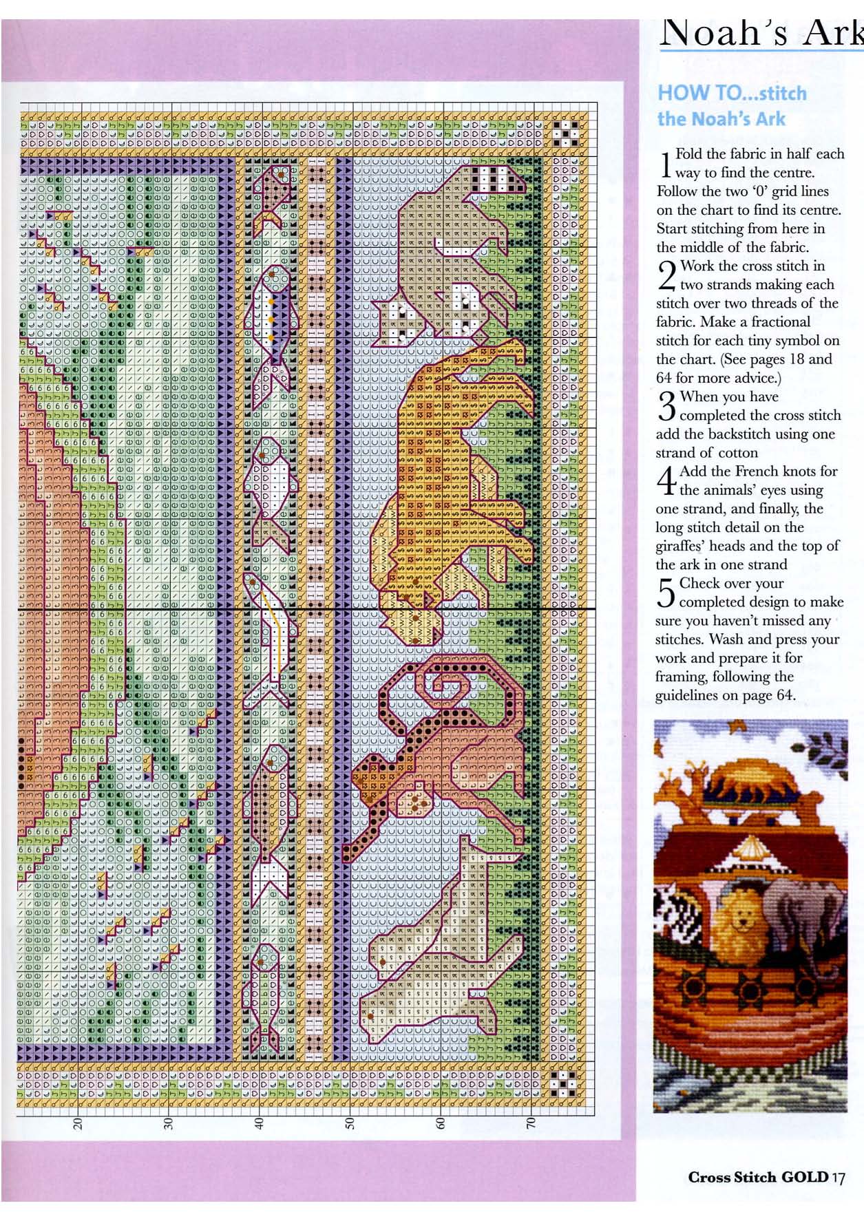 Noah’ s Ark cross stitch pattern (4)