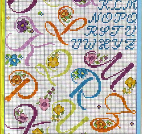 Oblique alphabet (2)