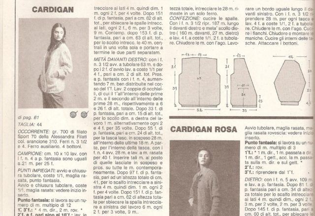 Orange cardigan knitting pattern (2)