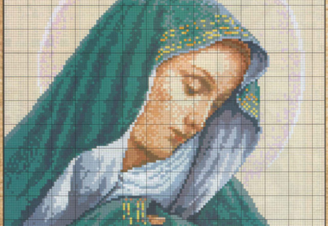 Ourl Lady with blue dress