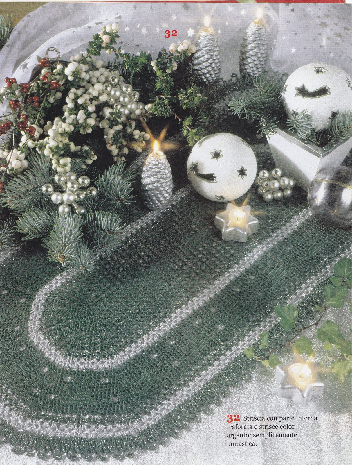 Oval doily Christmas trees (1)