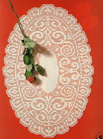 Oval doily worked (1)