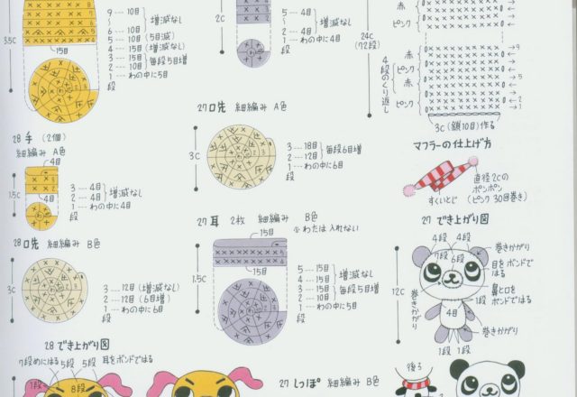 Panda with scarf amigurumi pattern (3)