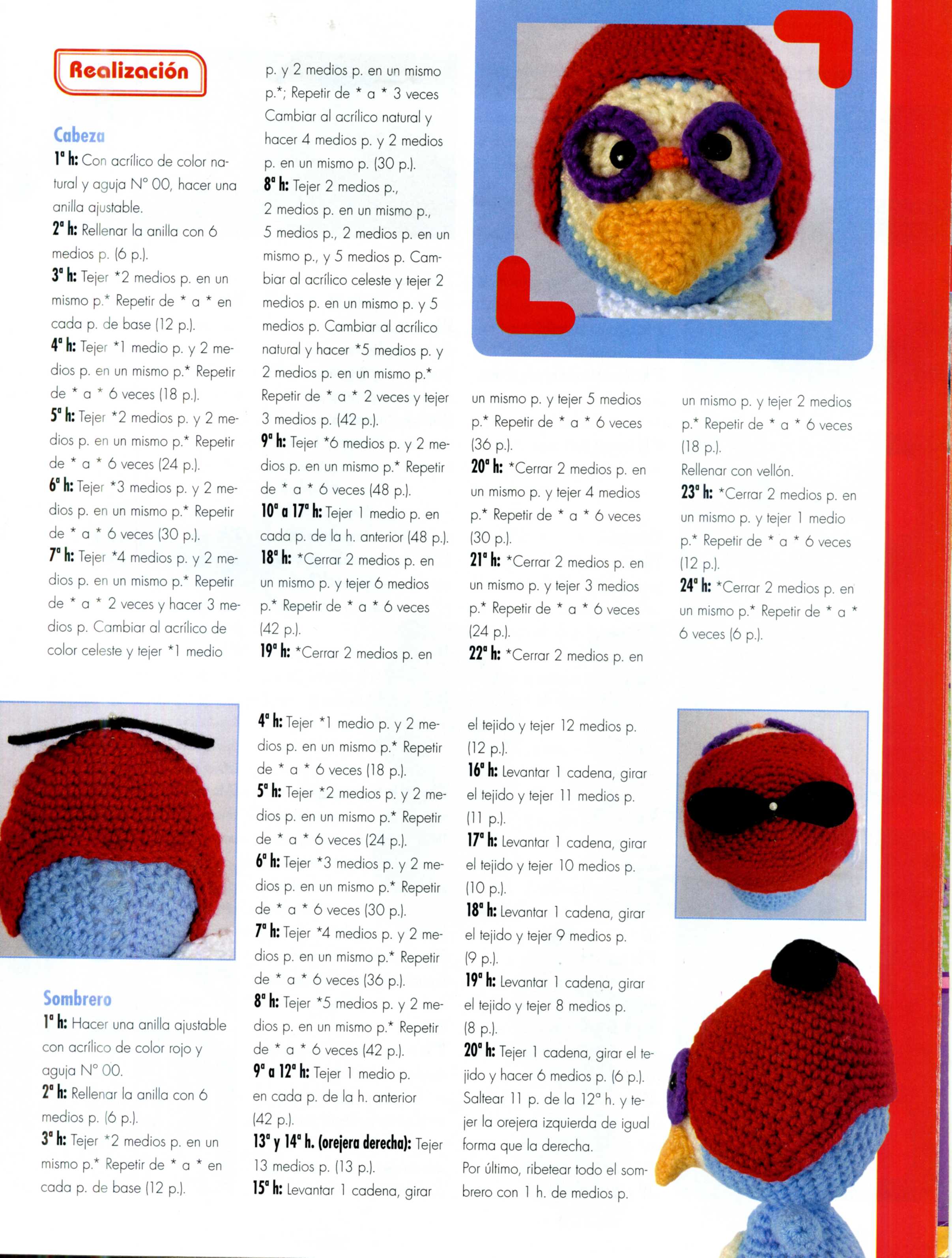 Penguin aviator amigurumi pattern (2)