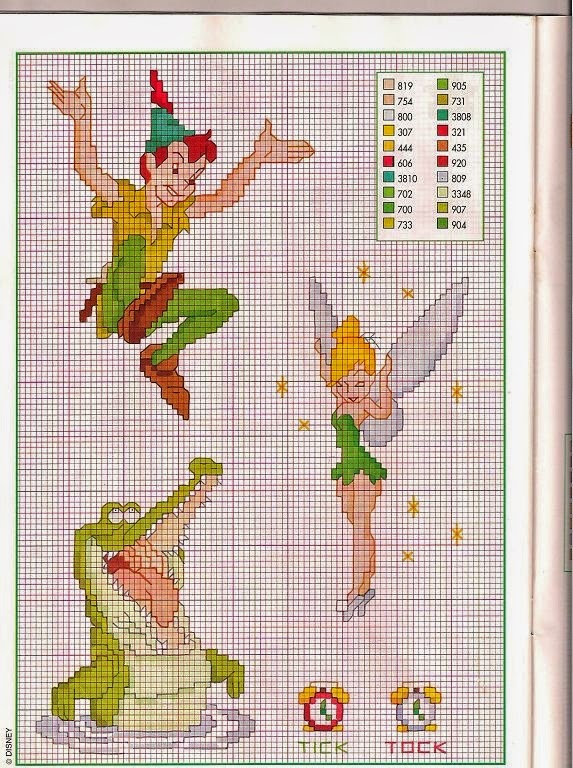 Peter Pan Tinkerbell cross stitch