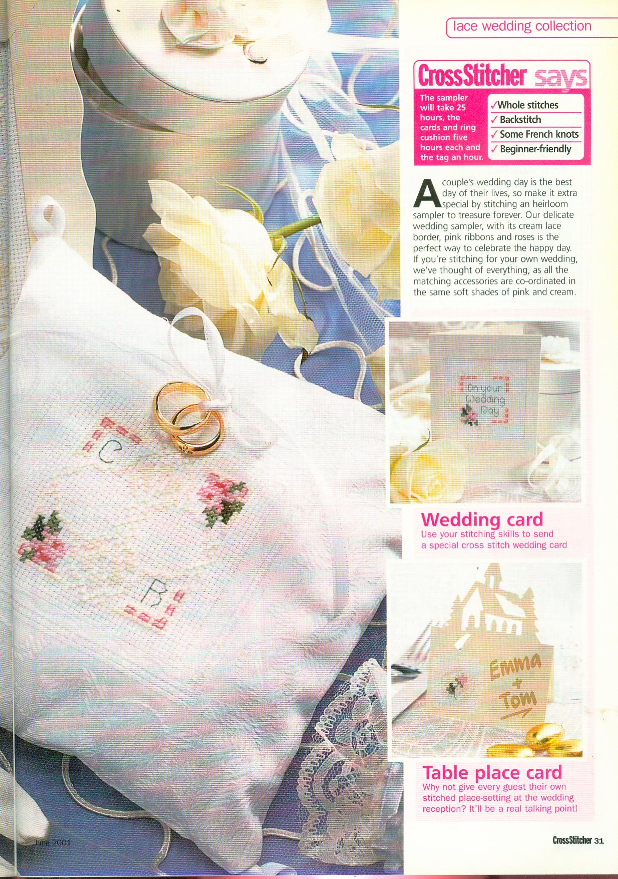 Picture for bride and groom cross stitch pattern(2)