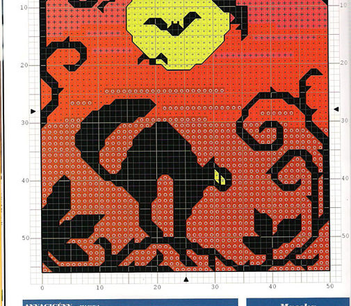 Picture of Halloween cross stitch pattern (2)