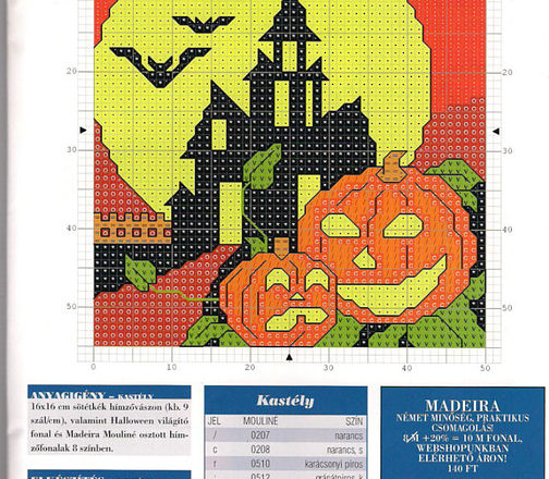 Picture of Halloween cross stitch pattern (3)