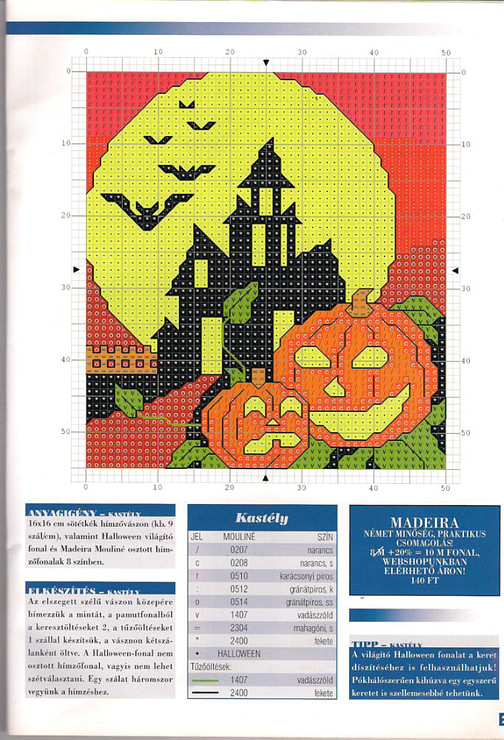 Picture of Halloween cross stitch pattern (3)