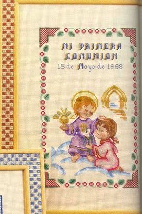 Picture of Holy Communion cross stitch pattern (1)