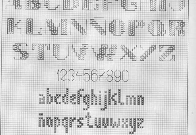 Picture of a girl cross stitch pattern (2)