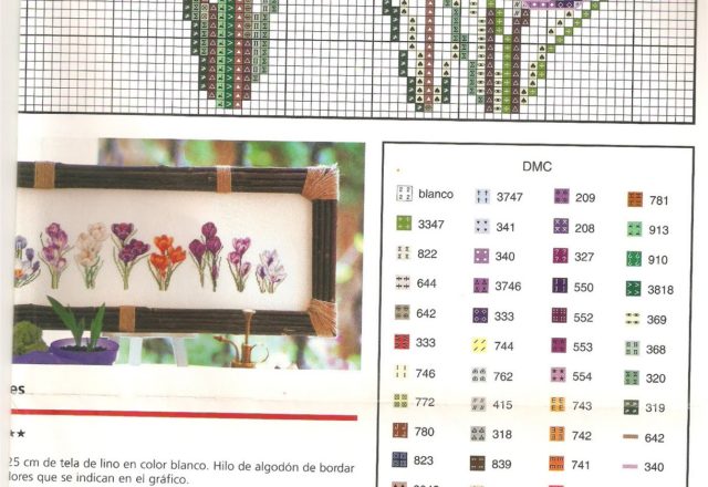 Picture of beautiful flower cross stitch pattern (1)
