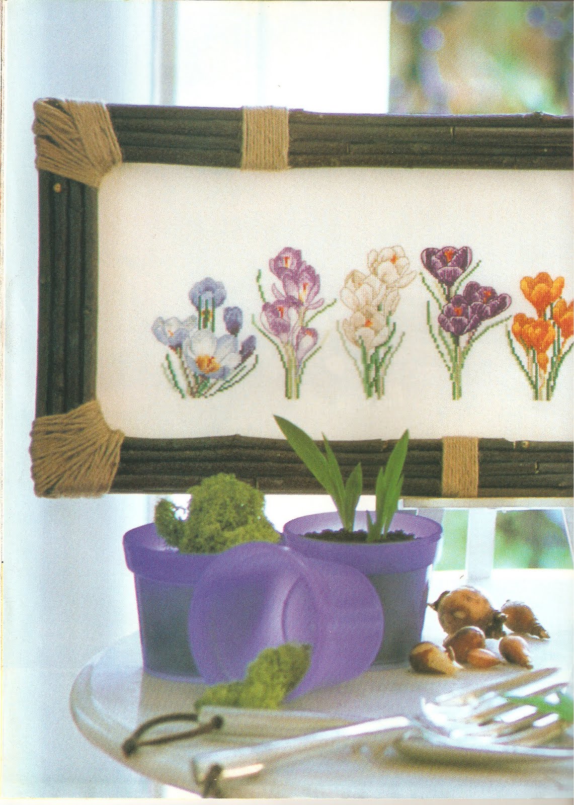 Picture of beautiful flower cross stitch pattern (2)