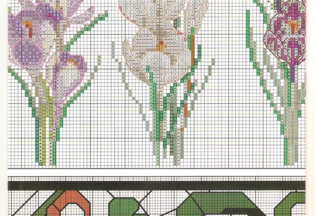 Picture of beautiful flower cross stitch pattern (6)