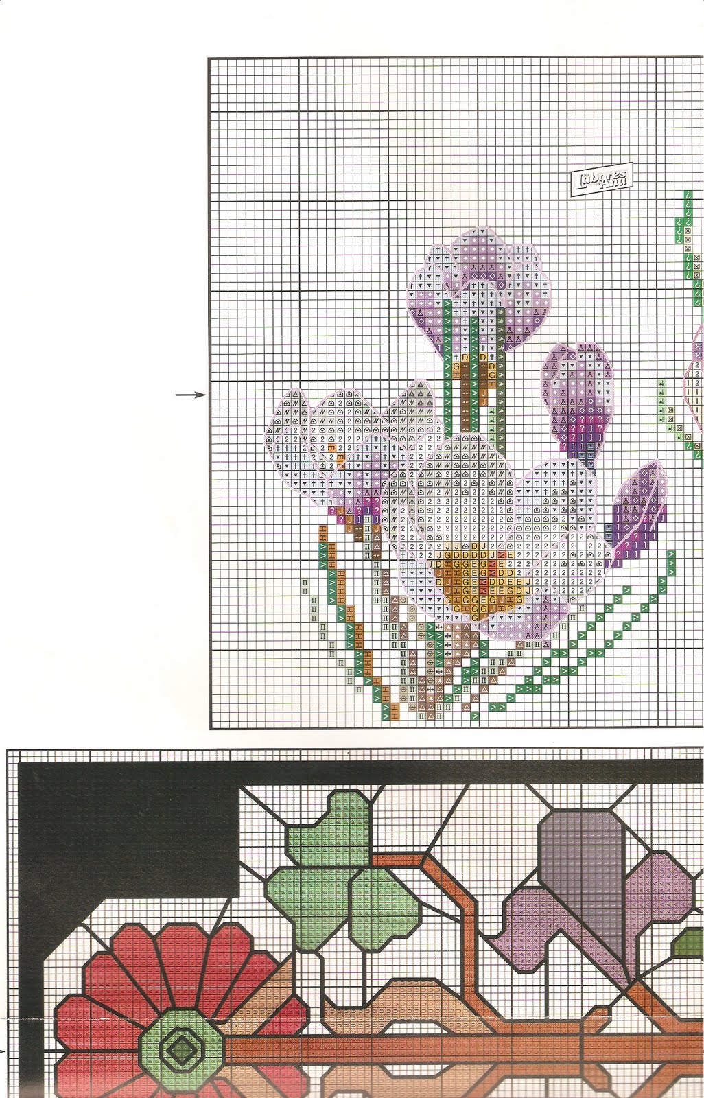 Picture of beautiful flower cross stitch pattern (7)