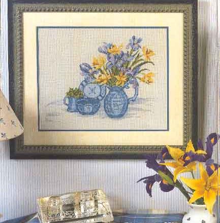 Picture of daffodils cross stitch pattern (1)